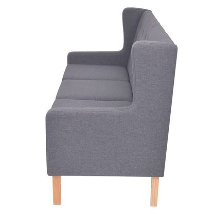 3-seater sofa fabric grey
