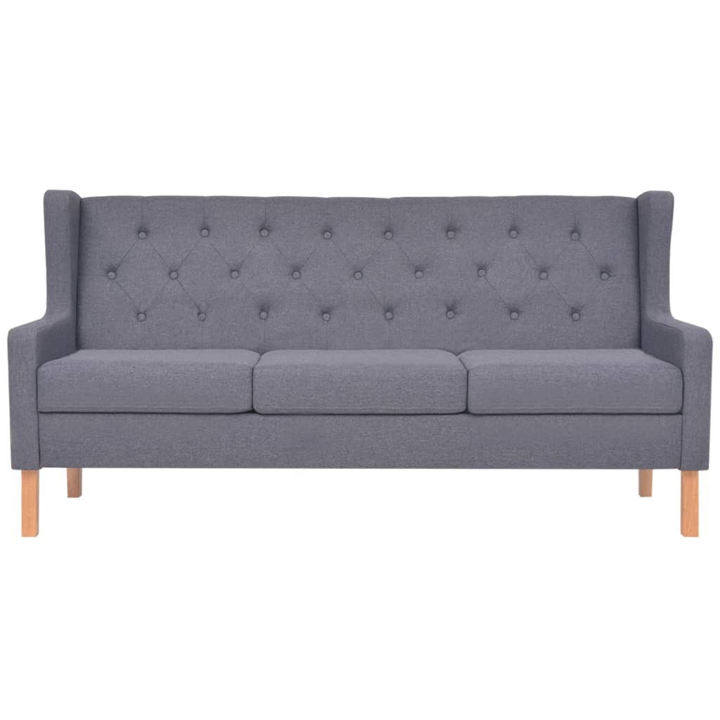 3-seater sofa fabric grey