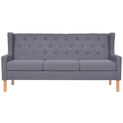 3-seater sofa fabric grey