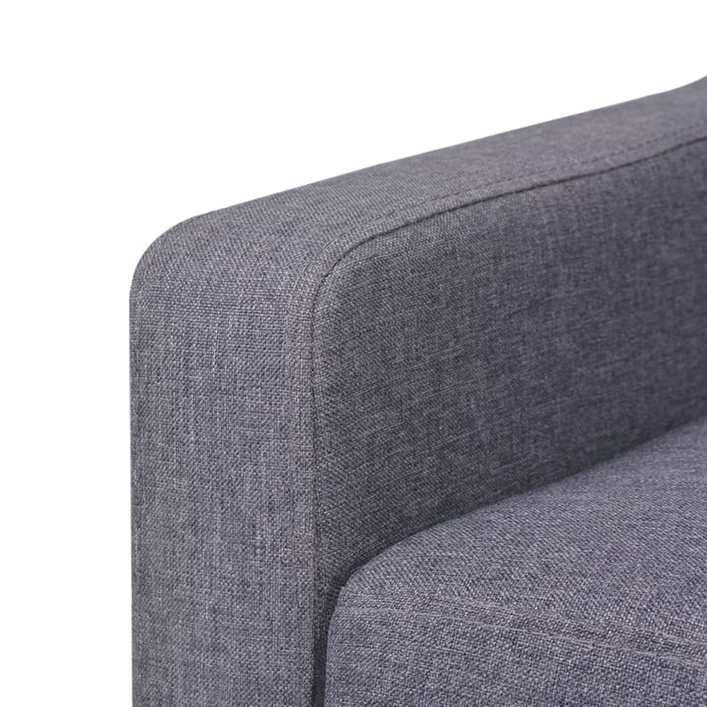 3-seater sofa fabric grey
