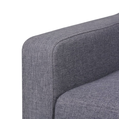 3-seater sofa fabric grey
