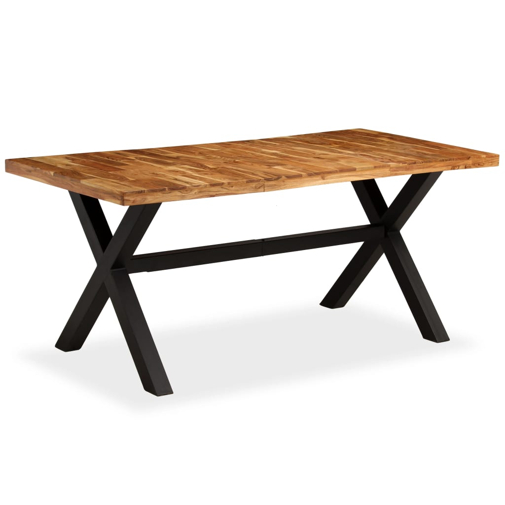 Dining table solid acacia and mango wood 180 x 90 x 76 cm