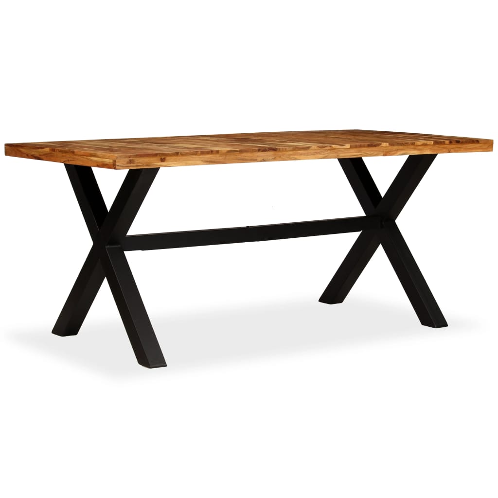 Dining table solid acacia and mango wood 180 x 90 x 76 cm