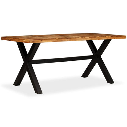 Dining table solid acacia and mango wood 180 x 90 x 76 cm