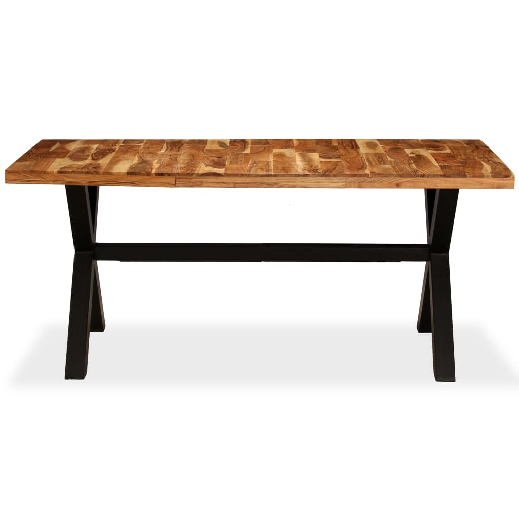 Dining table solid acacia and mango wood 180 x 90 x 76 cm