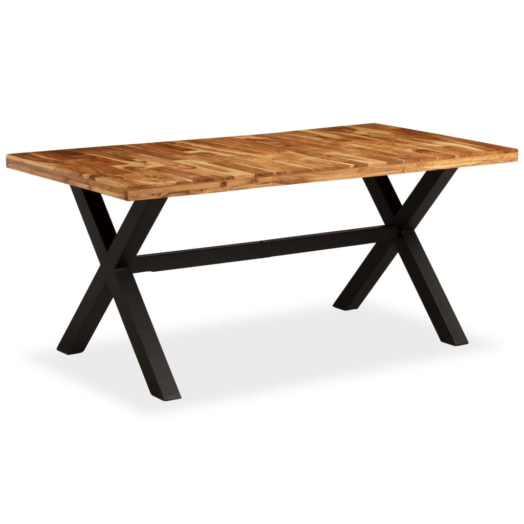 Dining table solid acacia and mango wood 180 x 90 x 76 cm