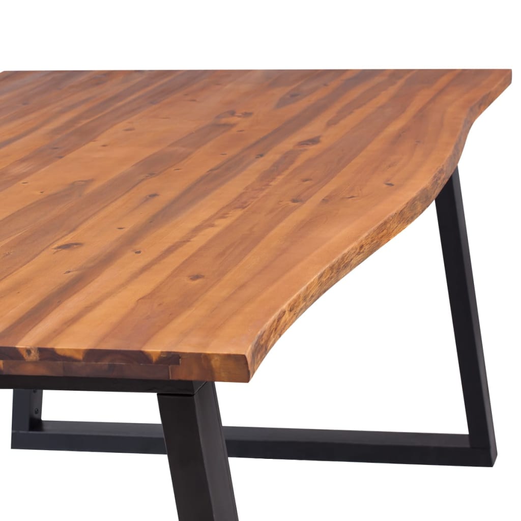 Dining table solid acacia wood 200 x 90 cm