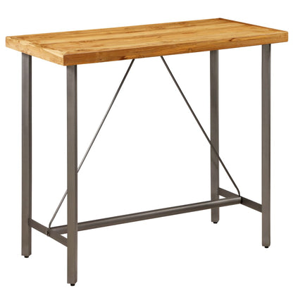 Bar table Recycled solid teak wood 120 x 58 x 106 cm