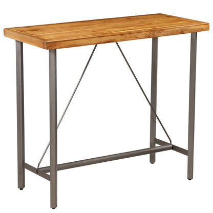 Bar table Recycled solid teak wood 120 x 58 x 106 cm