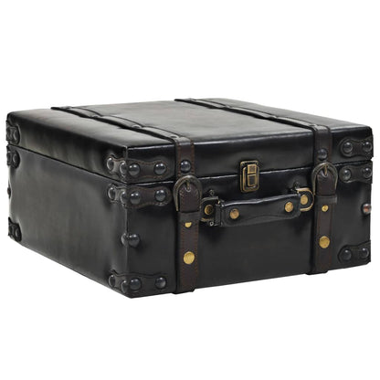 Aufbewahrungsbank MDF und Kunstleder 120 x 41 x 46,5 cm