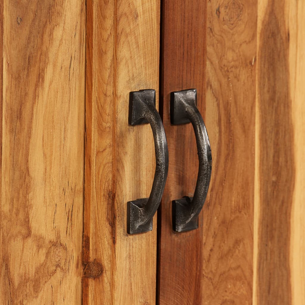 Komoda od reciklirane tikovine i čelika 65 x 30 x 70 cm