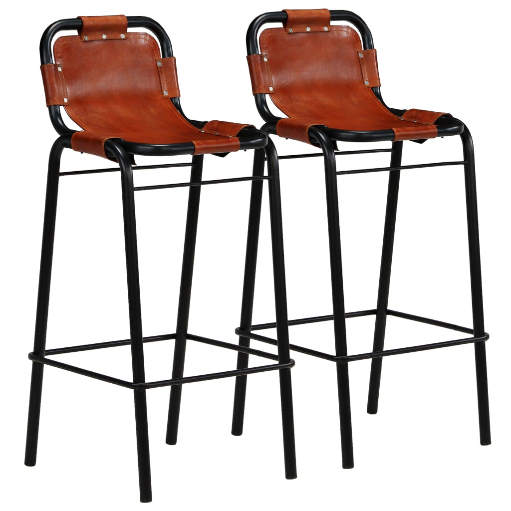 Bar set 3-piece solid reclaimed wood and genuine goat leather