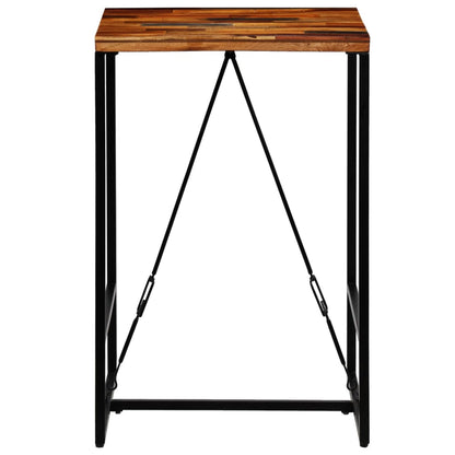 Bar table solid old wood 70x70x106 cm