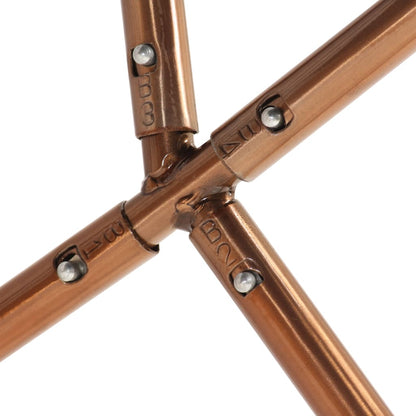 Butterfly-Sessel Braun und Weiß Echtes Ziegenleder