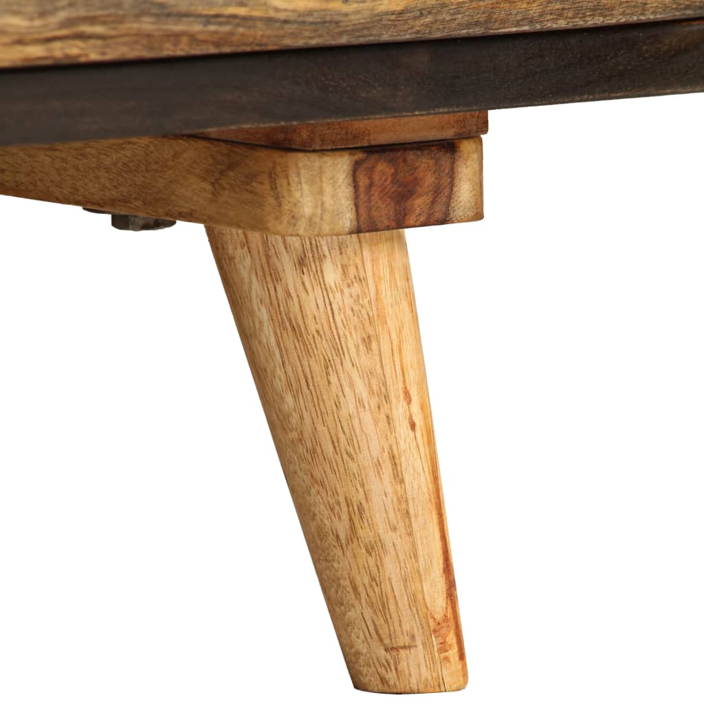 TV cabinet made of solid mango wood 140x30x45 cm