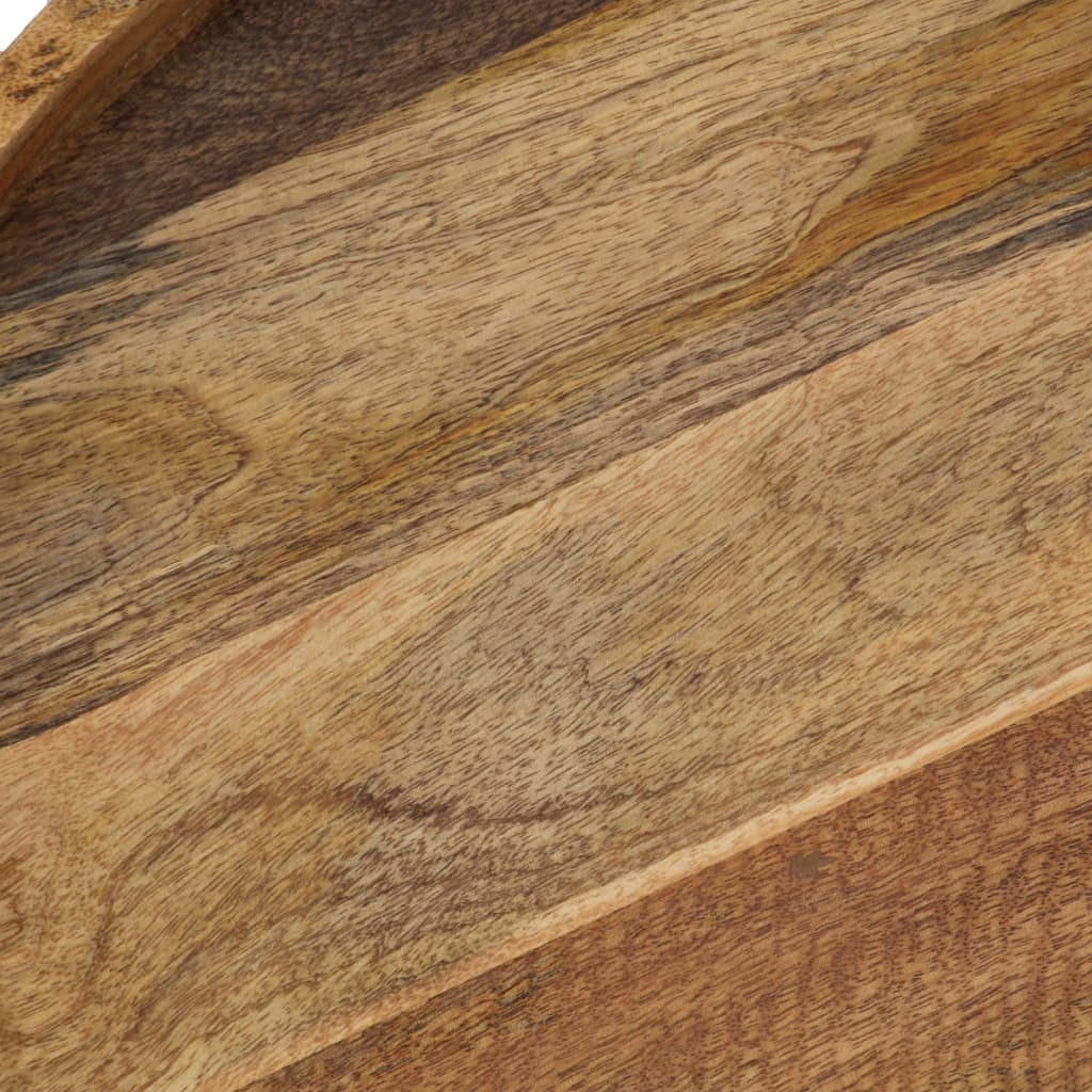 Stol za kavu puno mango drvo i čelik 50 x 40 cm