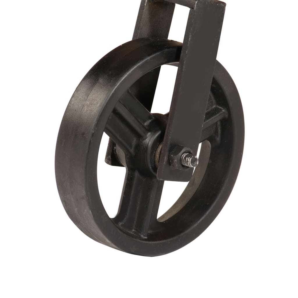 Couchtisch mit Rädern Massivholz Mango 100x60x26 cm