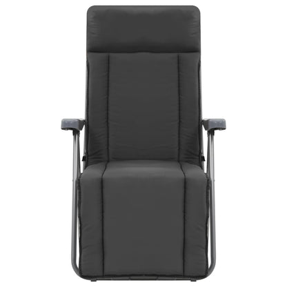 Klappbare Gartenstühle mit Polstern 2 Stk. Grau