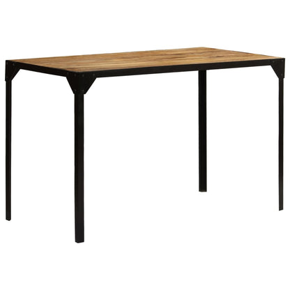 Dining table Rough solid mango wood and steel 120 cm