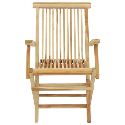 5-piece garden dining set made of solid teak wood