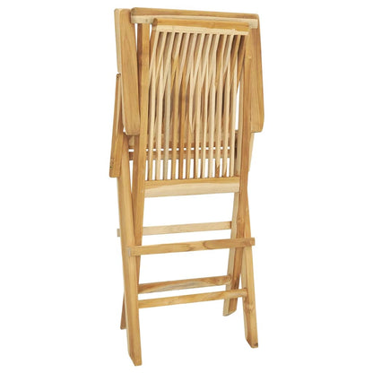 5-piece garden dining set made of solid teak wood