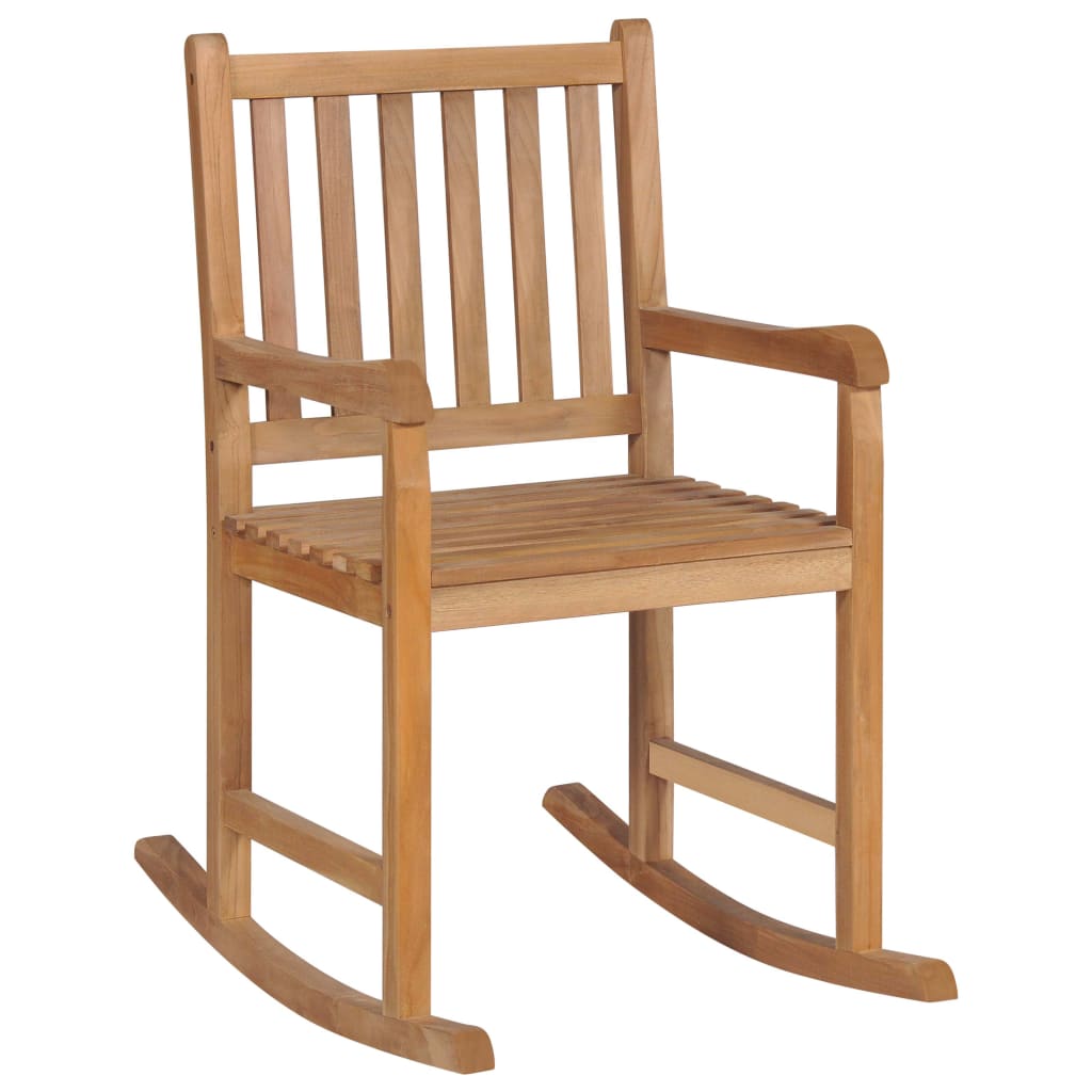 Rocking chair solid teak