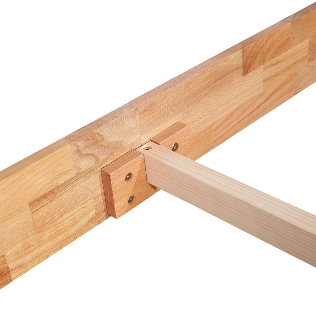 Krevet od punog hrastovog drveta 140x200 cm