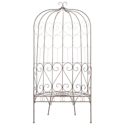 Garden bench 95 cm iron antique brown