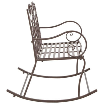 Garden bench 104 cm iron antique brown