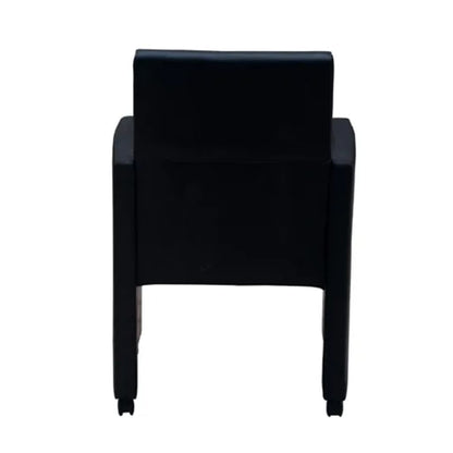 Dining room chairs 2 pcs. Black faux leather