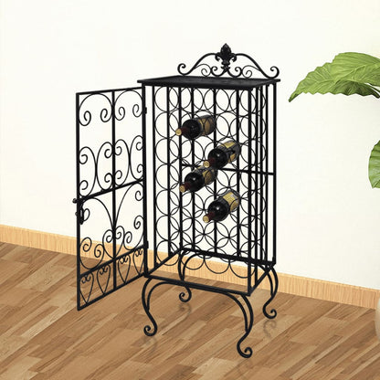 Bottle rack for 28 bottles metal