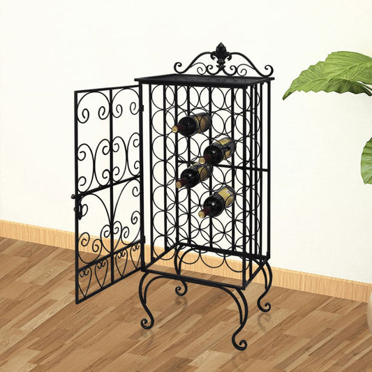 Bottle rack for 28 bottles metal