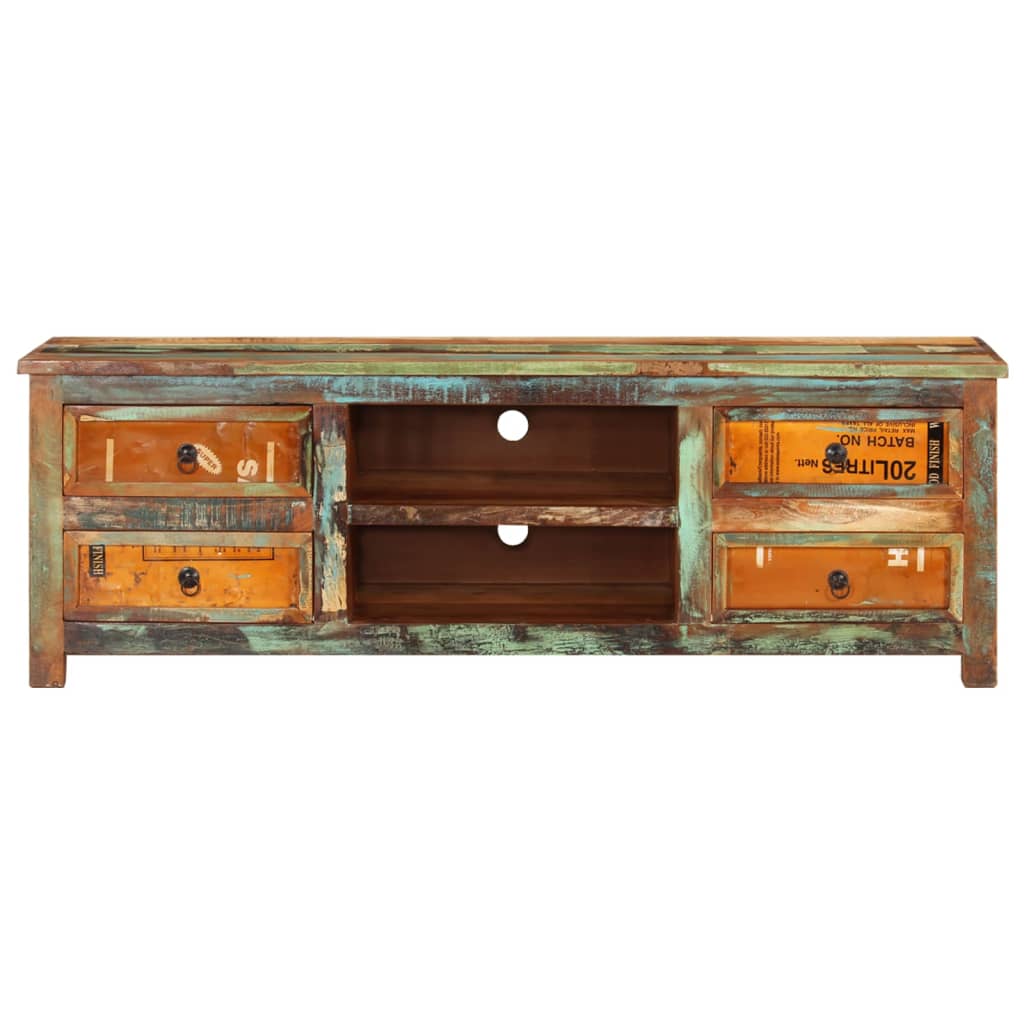 TV cabinet old wood 4 drawers