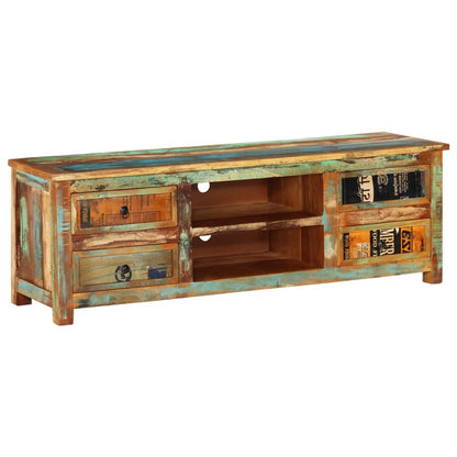 TV cabinet old wood 4 drawers