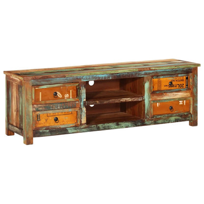 TV cabinet old wood 4 drawers