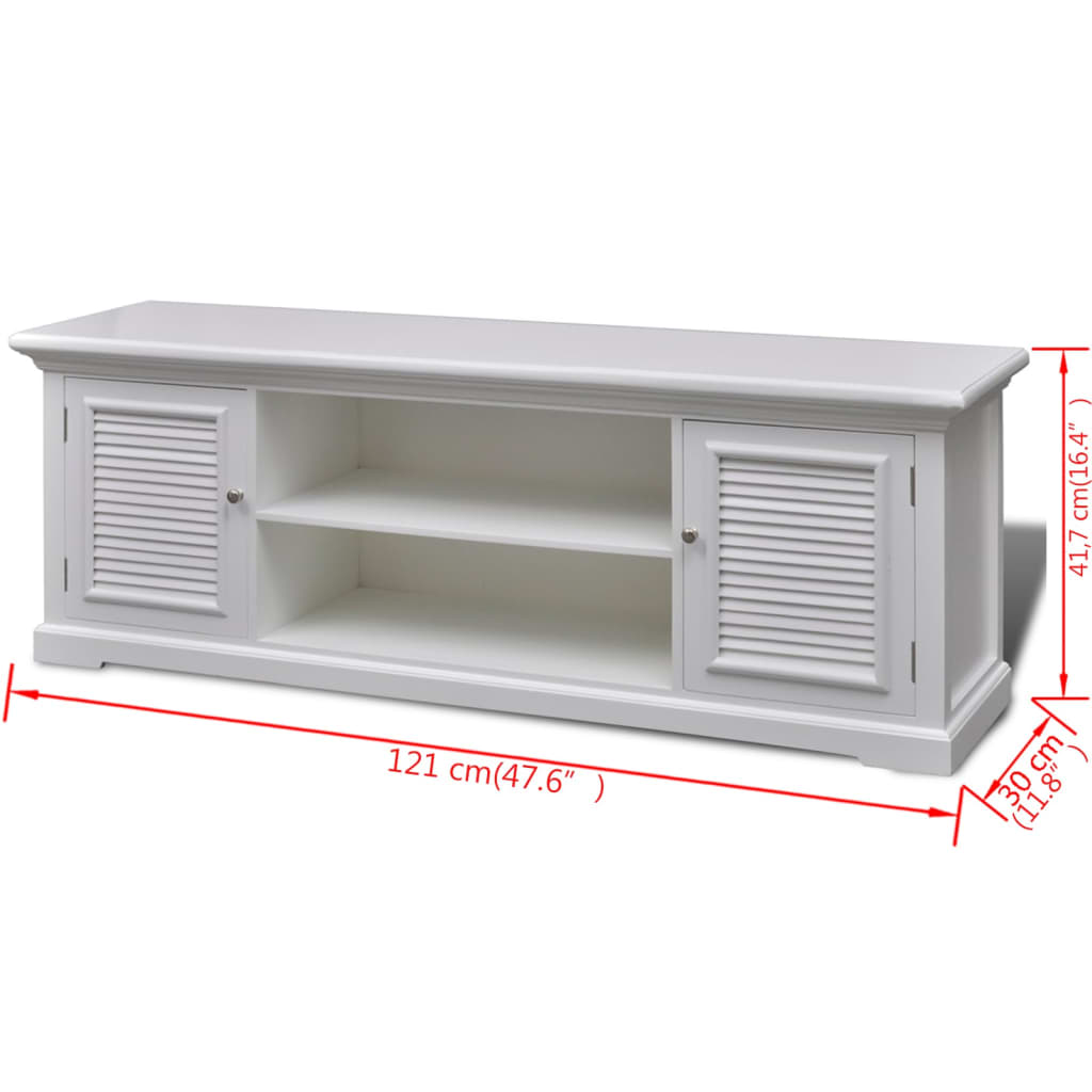 TV cabinet white wood