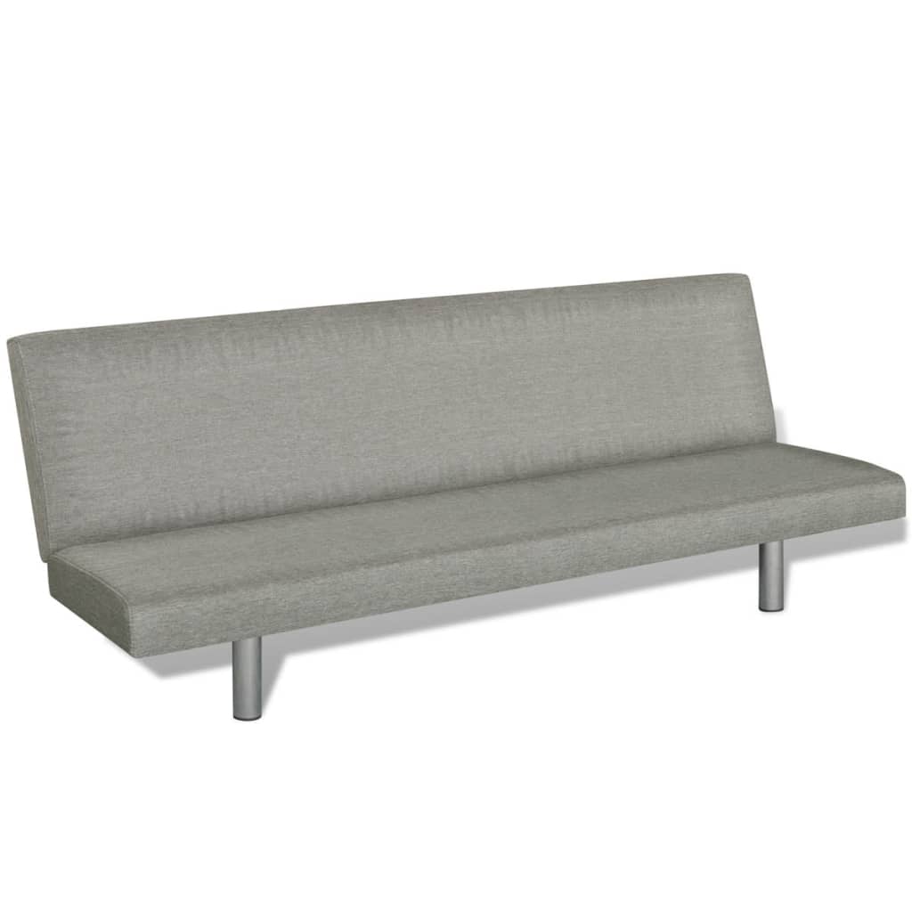 Sofa bed grey polyester