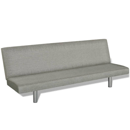 Sofa bed grey polyester