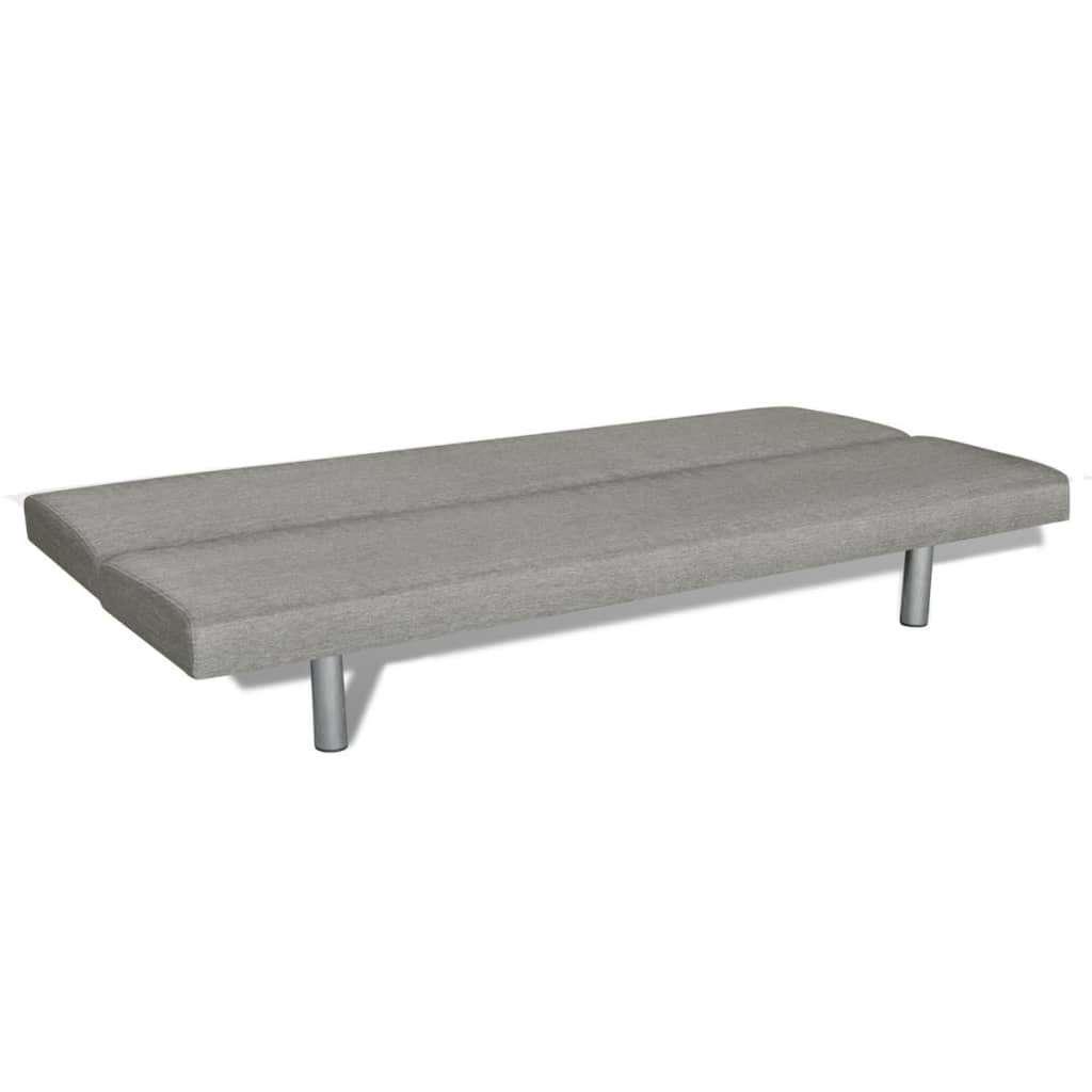 Sofa bed grey polyester