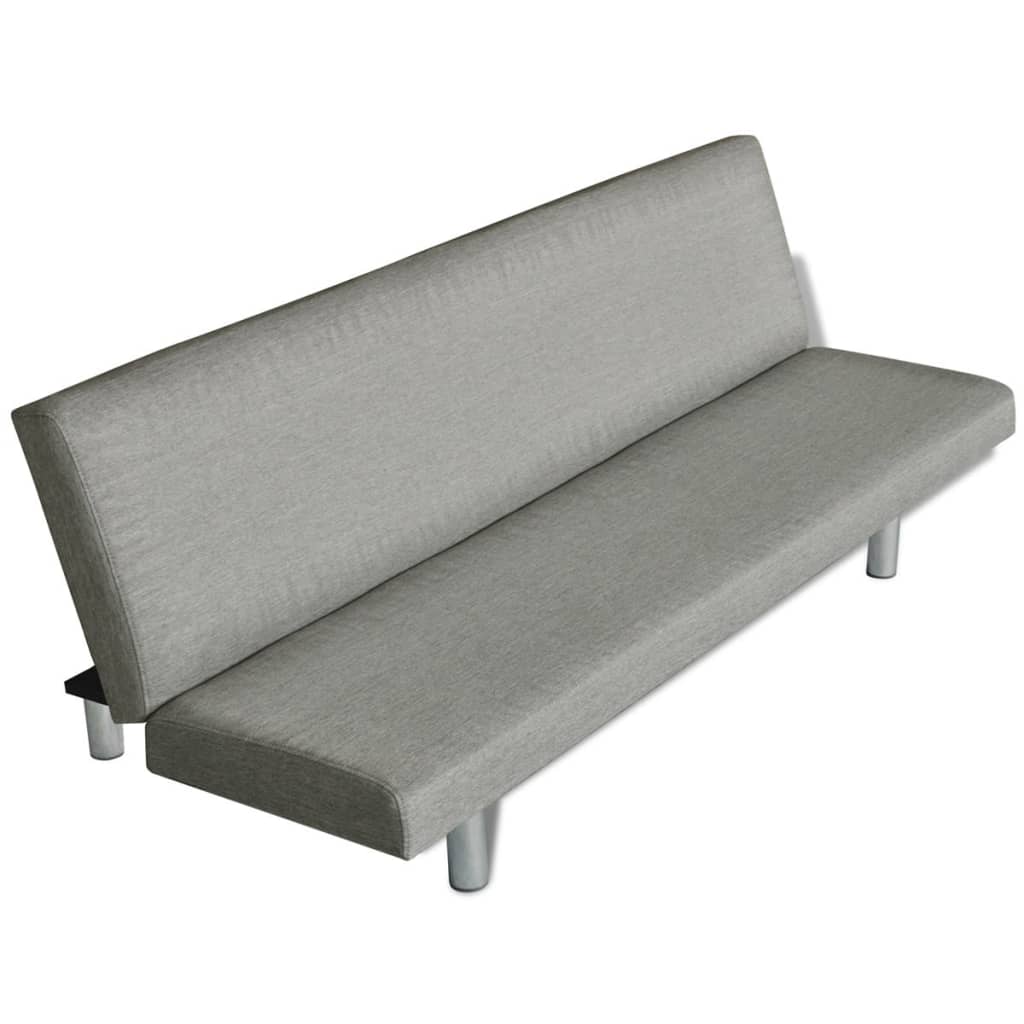 Sofa bed grey polyester