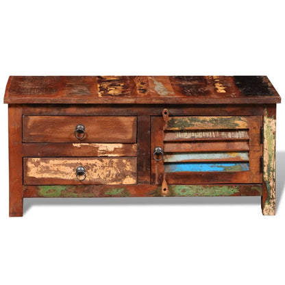 TV cabinet solid reclaimed wood