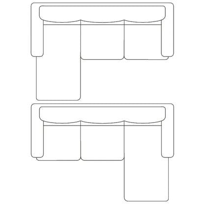 L-förmiges Sofa 3-Sitzer Kunstleder Schwarz