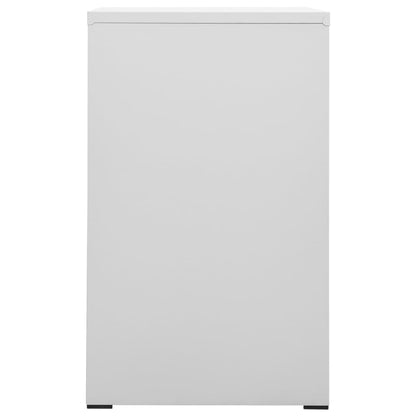 Aktenschrank Hellgrau 46x62x102,5 cm Stahl