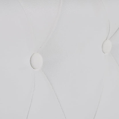 Chesterfield sofa 3-seater faux leather white