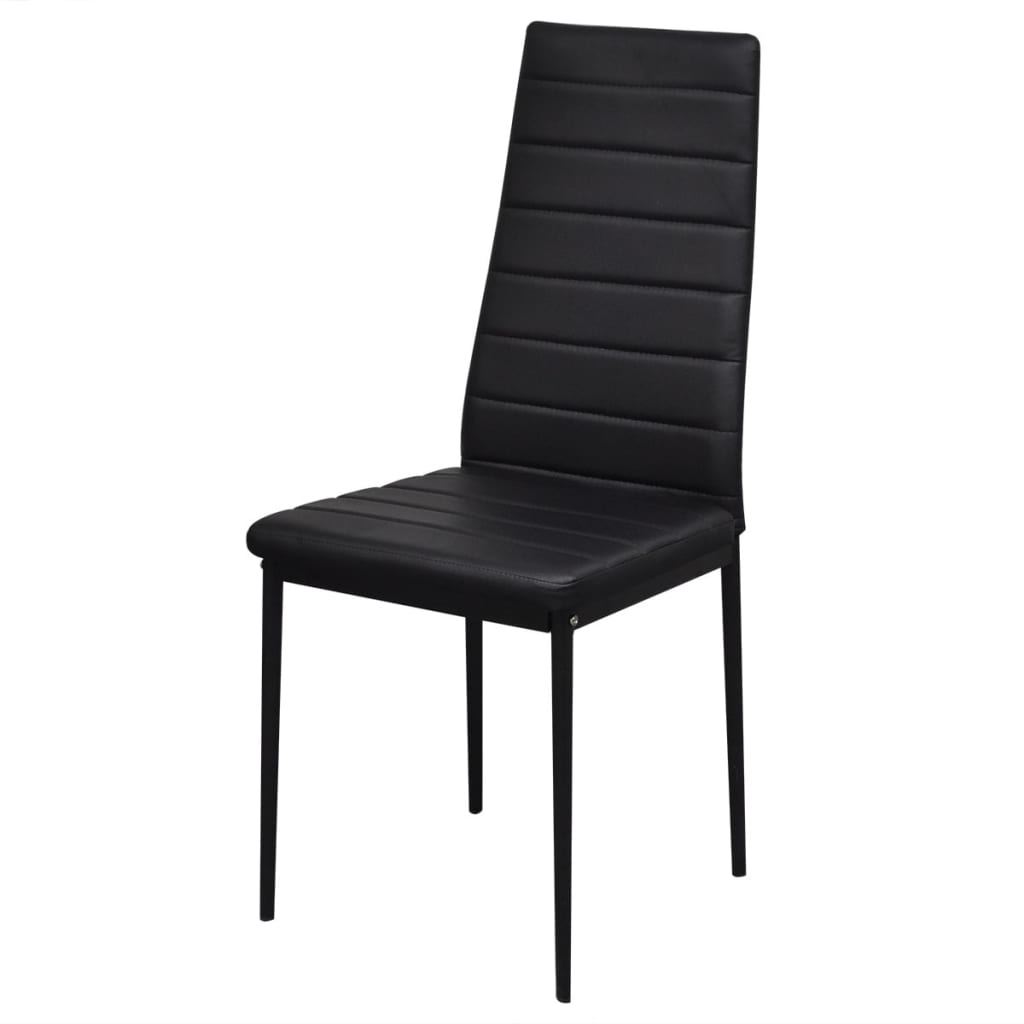 7-piece dining set black