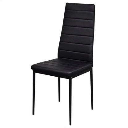 7-piece dining set black