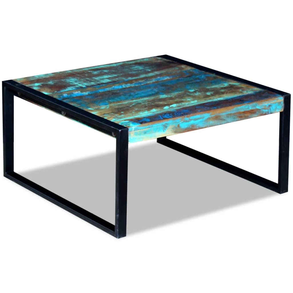 Coffee table old wood 80x80x40 cm