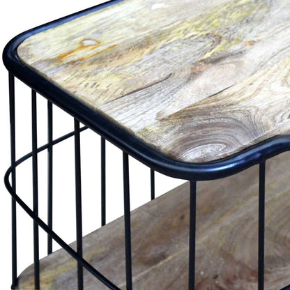 TV cabinet solid mango wood 100x40x45 cm