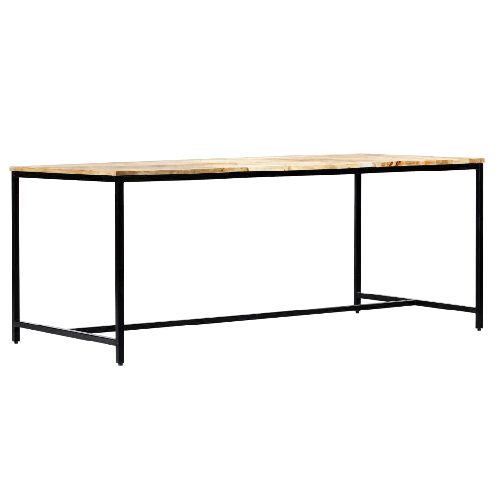 Dining table 180 x 90 x 75 cm Solid rough mango wood