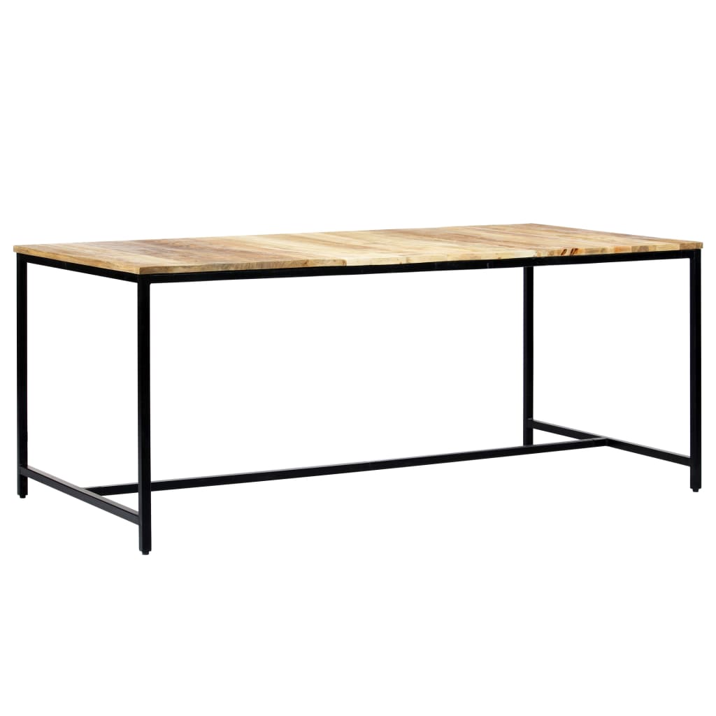 Dining table 180 x 90 x 75 cm Solid rough mango wood